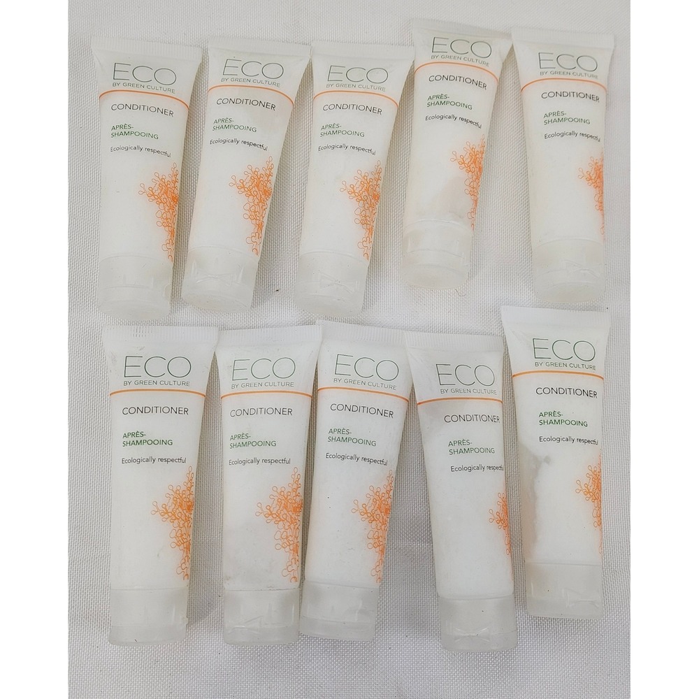 Eco by Green Culture Conditioner 30ml‎ Travel Size Hotel Amenities Bulk 10 Pack